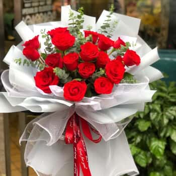 19枝玫瑰花束同城配送只为你倾心|A05	